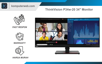 Spesifikasi & Harga ThinkVision P34w-20 34″ Monitor